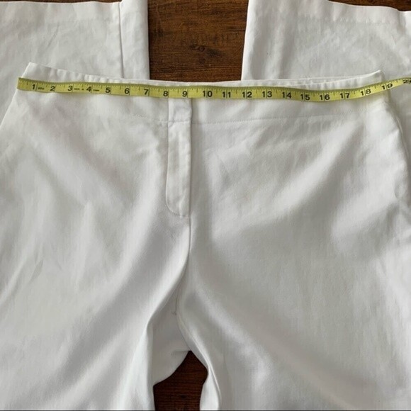 Chicos White Flare Leg Cotton/Spandex Pants Sz 16/18 - Picture 3 of 7